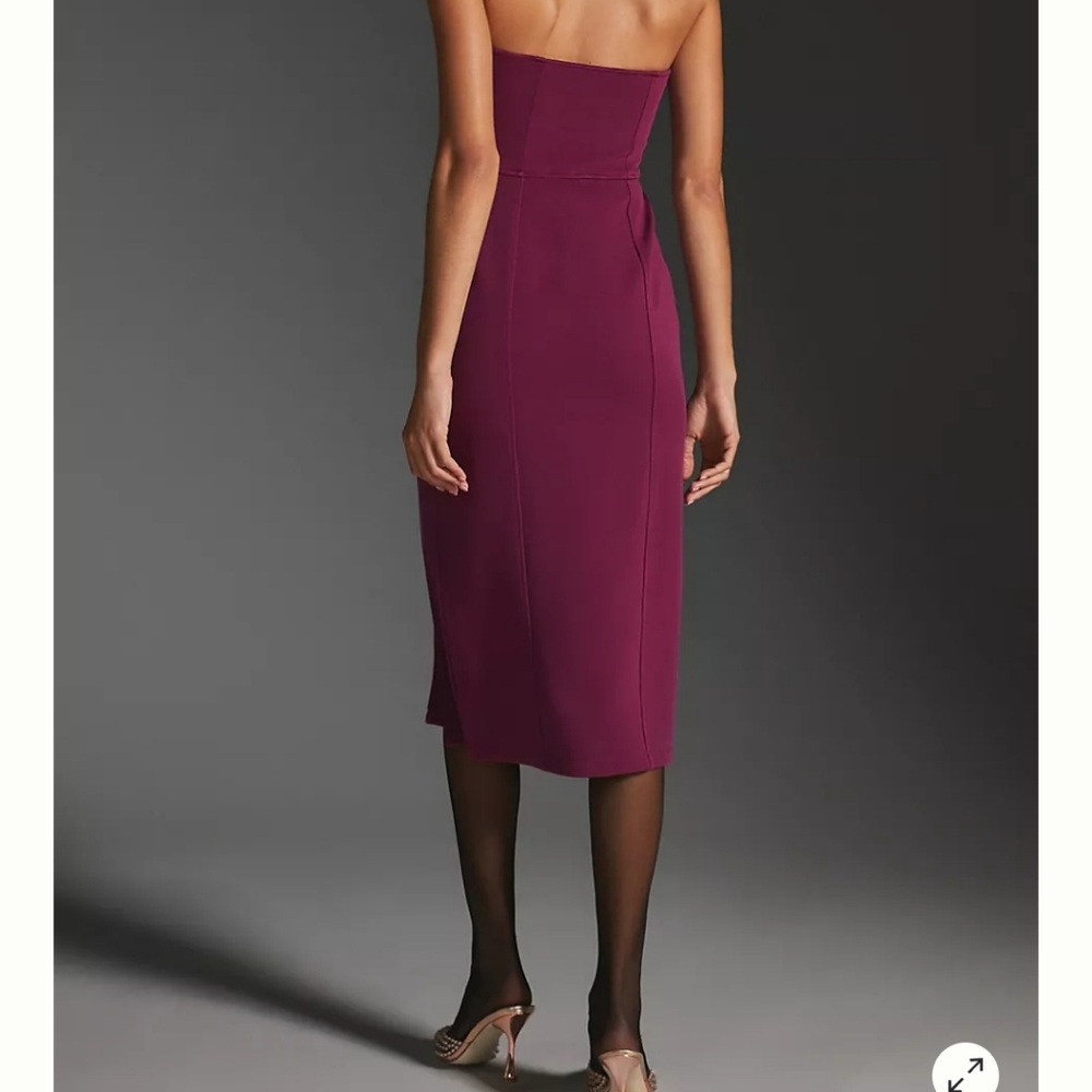 Anthropologie Maeve Ribbed Cutout Dress XL - Picture 4 of 5
